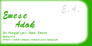 emese adok business card