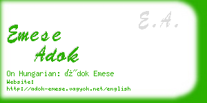 emese adok business card